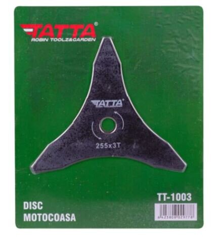 Disc pentru motocoasa TATTA TT-1003 Dimensiune 255*3T*3.0*25.4. Grosime 1.6 mm